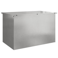 Produktbild för Utomhusförvaringslåda Silver 80 x 50,5 x 50 cm Stål