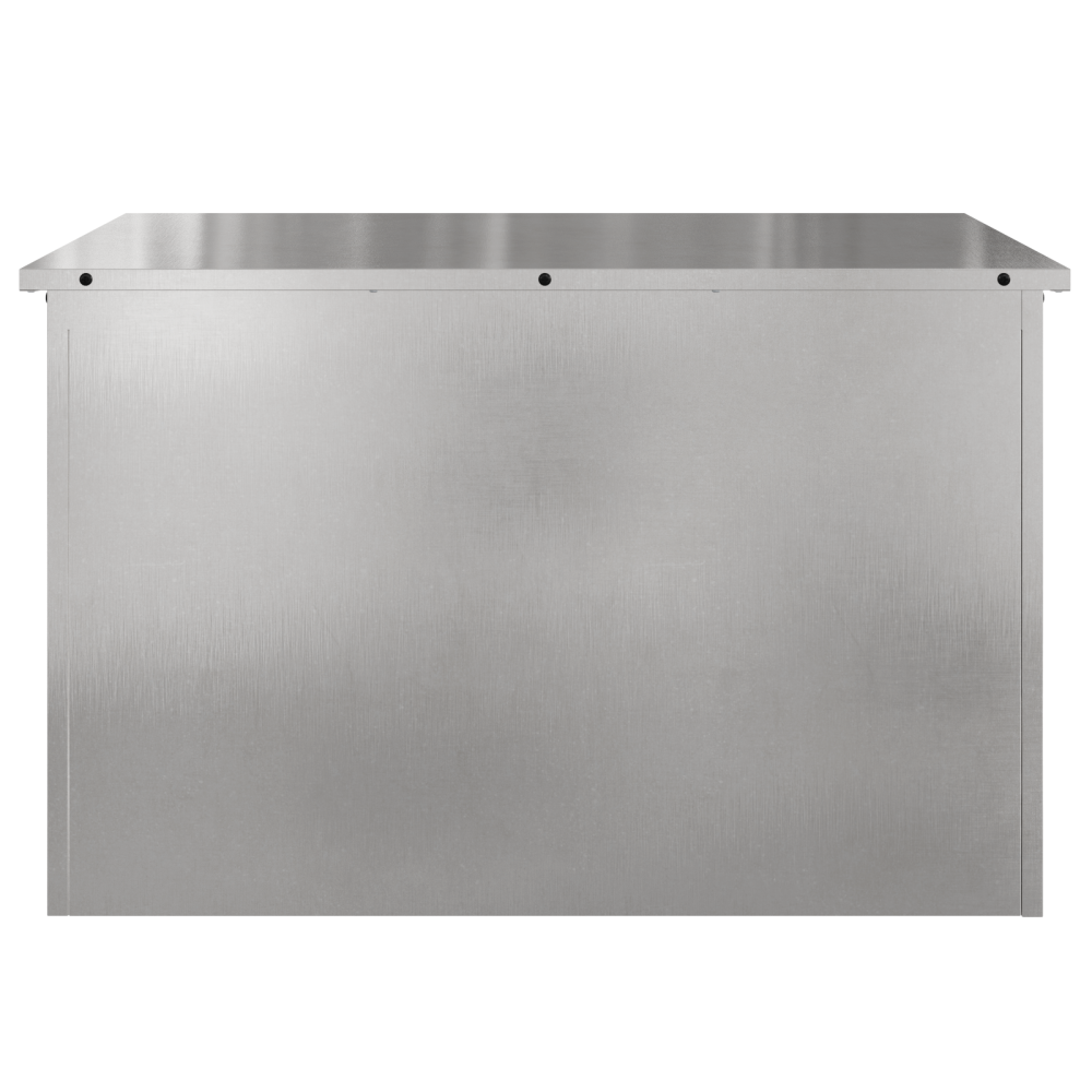 Produktbild för Utomhusförvaringslåda Silver 80 x 50,5 x 50 cm Stål
