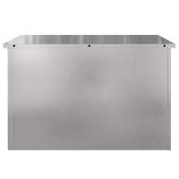 Produktbild för Utomhusförvaringslåda Silver 80 x 50,5 x 50 cm Stål