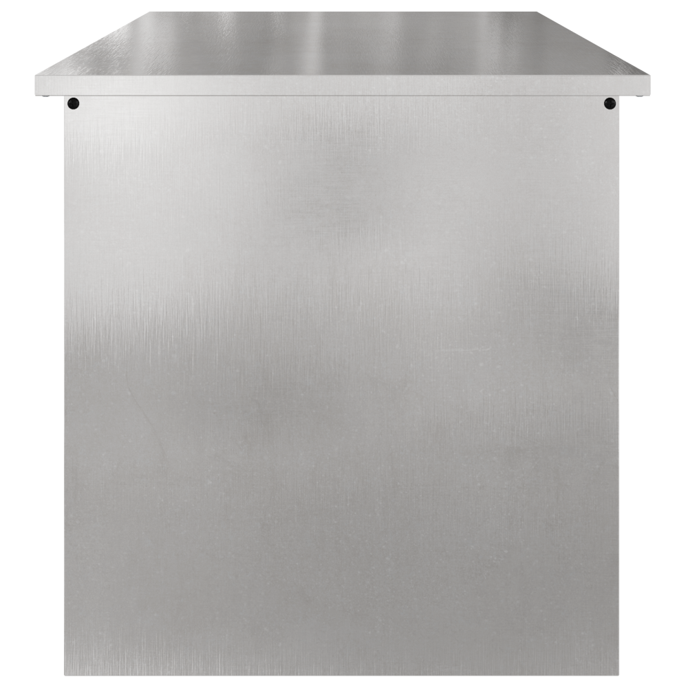 Produktbild för Utomhusförvaringslåda Silver 80 x 50,5 x 50 cm Stål