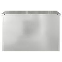 Produktbild för Utomhusförvaringslåda Silver 80 x 50,5 x 50 cm Stål