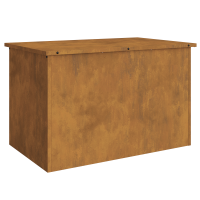 Produktbild för Utomhusförvaringslåda Rostig 80 x 50,5 x 50 cm Stål