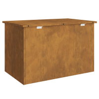 Produktbild för Utomhusförvaringslåda Rostig 80 x 50,5 x 50 cm Stål