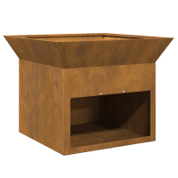 Produktbild för Eldstad Rostig 50 x 50 x 40 cm cortenstål