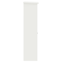Produktbild för Paketbox med lagring med dörr Vit 44,5 x 29 x 110,5 cm Stål