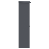 Produktbild för Paketbox med lagring med lås Antracit 44,5 x 29 x 110,5 cm Stål
