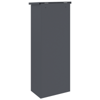Produktbild för Paketbox med lagring med lås Antracit 44,5 x 29 x 110,5 cm Stål