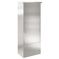 Produktbild för Paketbox med lagring Silver 44,5 x 29 x 110,5 cm Rostfritt stål