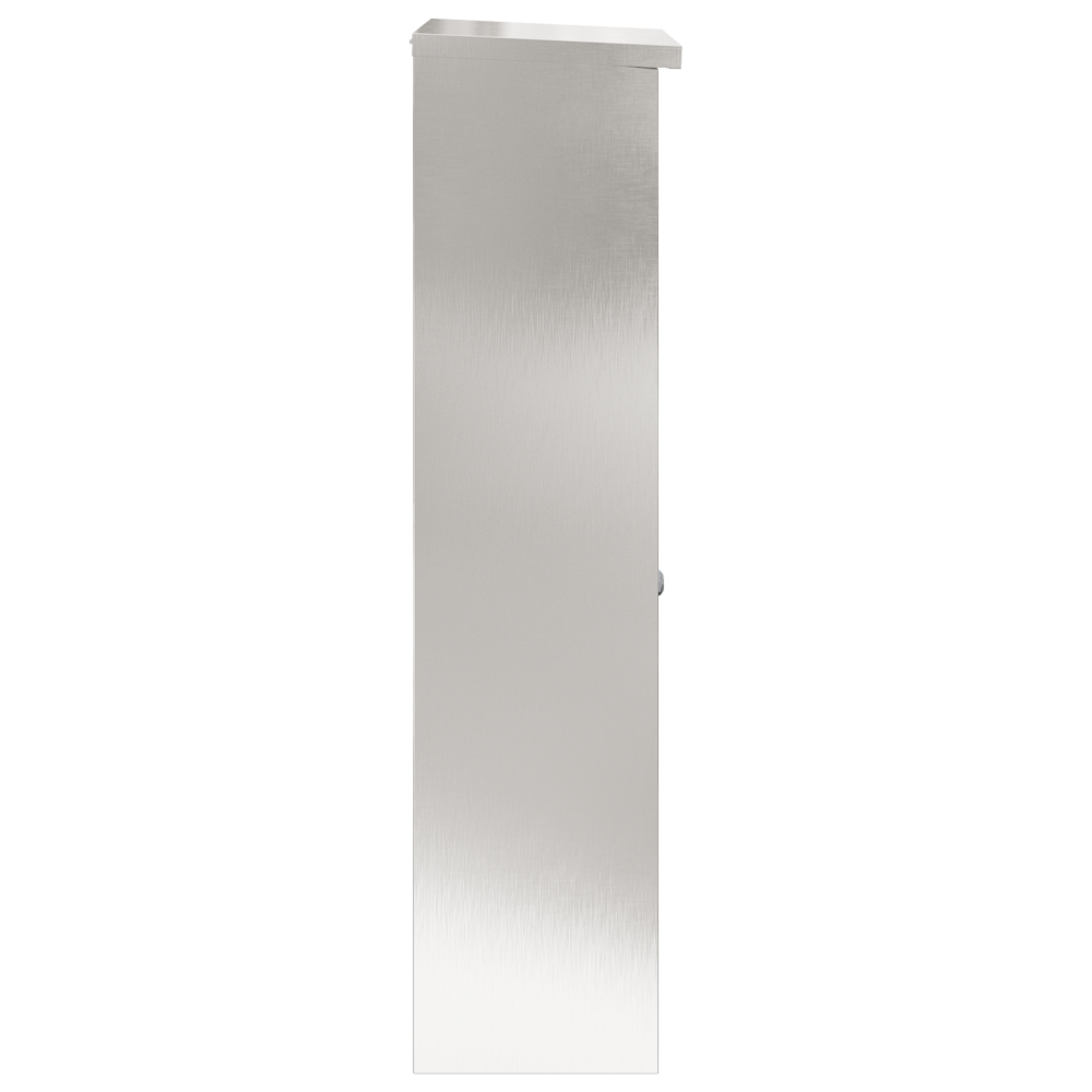 Produktbild för Paketbox med lagring Silver 44,5 x 29 x 110,5 cm Rostfritt stål