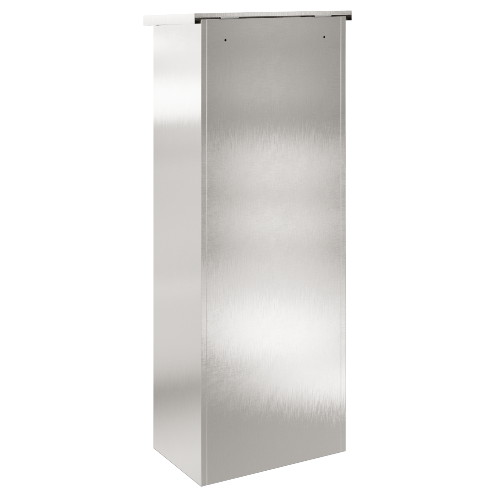 Produktbild för Paketbox med lagring Silver 44,5 x 29 x 110,5 cm Rostfritt stål