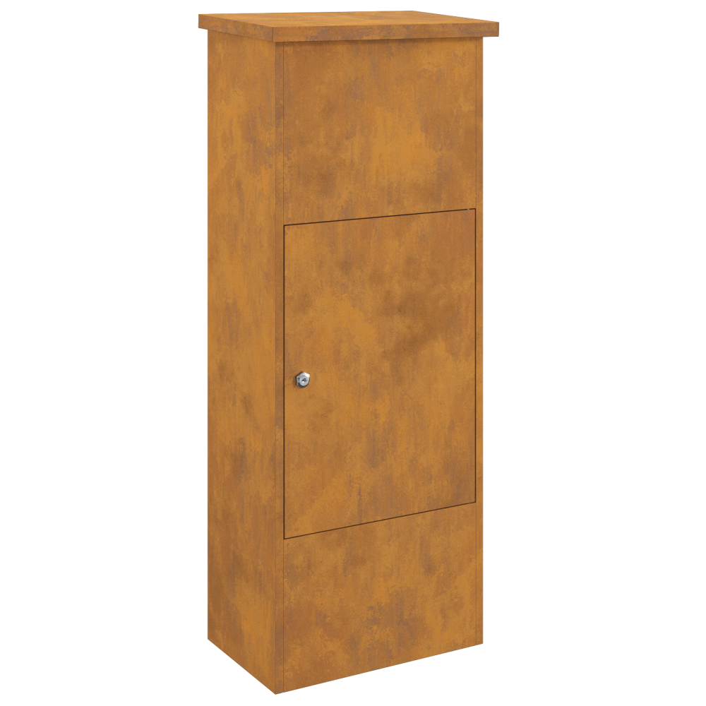 Produktbild för Paketbox Rostig 44,5 x 29 x 110,5 cm Väderbeständig stål