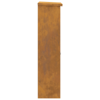 Produktbild för Paketbox Rostig 44,5 x 29 x 110,5 cm Väderbeständig stål