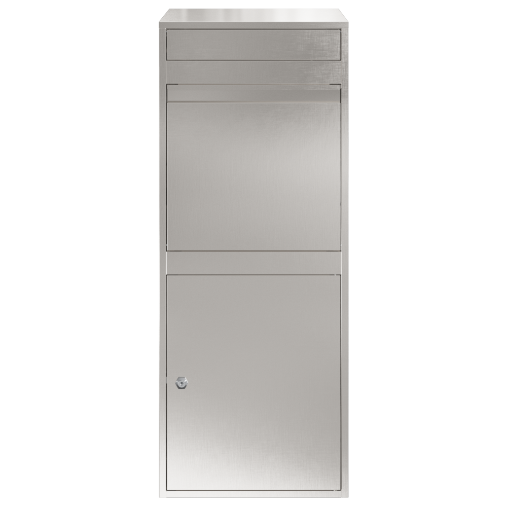 Produktbild för Paketbox med lagring Silver 47,5 x 38 x 59 cm Rostfritt stål
