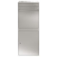 Produktbild för Paketbox med lagring Silver 47,5 x 38 x 59 cm Rostfritt stål