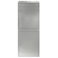 Produktbild för Paketbox med lagring Silver 47,5 x 38 x 59 cm Galvaniserat Stål