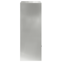 Produktbild för Paketbox med lagring Silver 47,5 x 38 x 59 cm Galvaniserat Stål