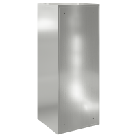 Produktbild för Paketbox med lagring Silver 47,5 x 38 x 59 cm Galvaniserat Stål