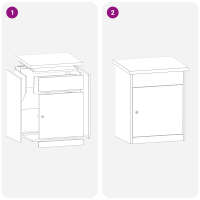 Produktbild för Paketbox med lagring med dörr Olivgrön 47.5 x 38 x 59 cm Stål