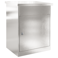 Produktbild för Paketbox med lagring Silver 47,5 x 38 x 59 cm Rostfritt stål