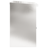 Produktbild för Paketbox med lagring Silver 47,5 x 38 x 59 cm Rostfritt stål