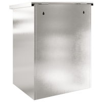 Produktbild för Paketbox med lagring Silver 47,5 x 38 x 59 cm Rostfritt stål
