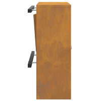 Produktbild för brevlåda med lagring Rostig 30 x 20 x 55 cm Väderbeständig stål