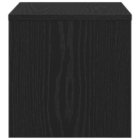 Produktbild för Nattduksbord Svart ek 40 x 40 x 30 cm Konstruerat trä
