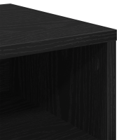 Produktbild för Nattduksbord Svart ek 40 x 40 x 30 cm Konstruerat trä