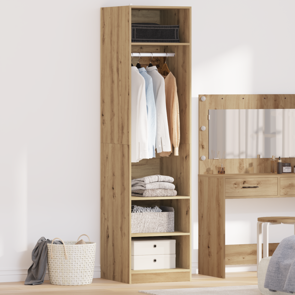 Produktbild för Garderob med hylla Artisan Ek 50 x 50 x 200 cm Konstruerat trä