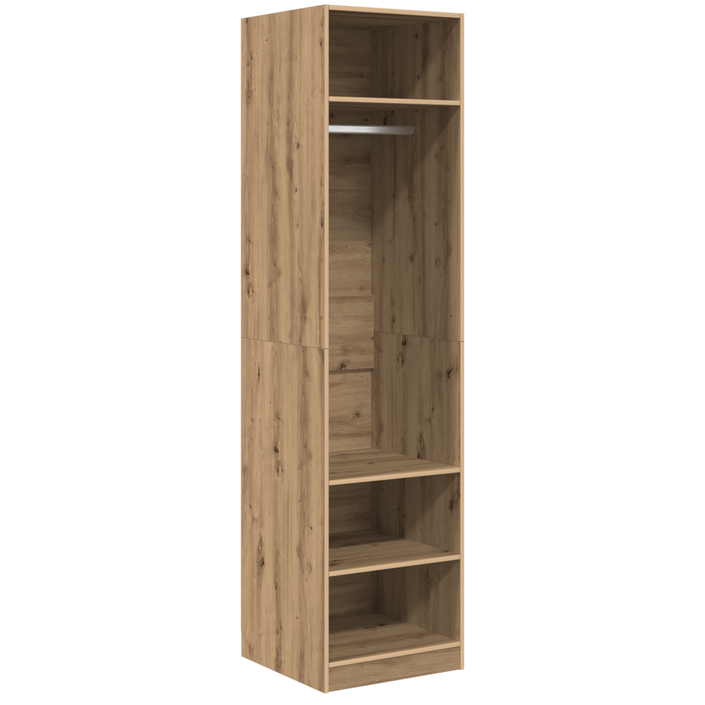 Produktbild för Garderob med hylla Artisan Ek 50 x 50 x 200 cm Konstruerat trä