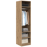 Produktbild för Garderob med hylla Artisan Ek 50 x 50 x 200 cm Konstruerat trä