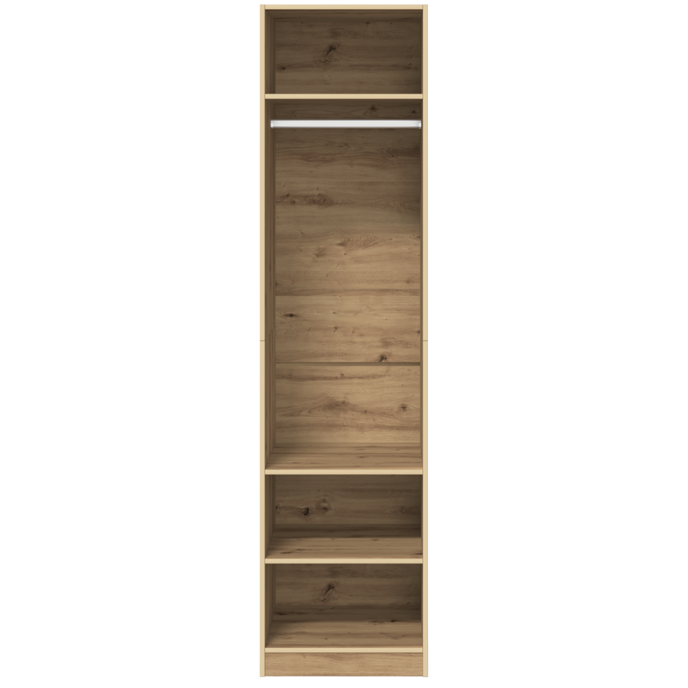 Produktbild för Garderob med hylla Artisan Ek 50 x 50 x 200 cm Konstruerat trä