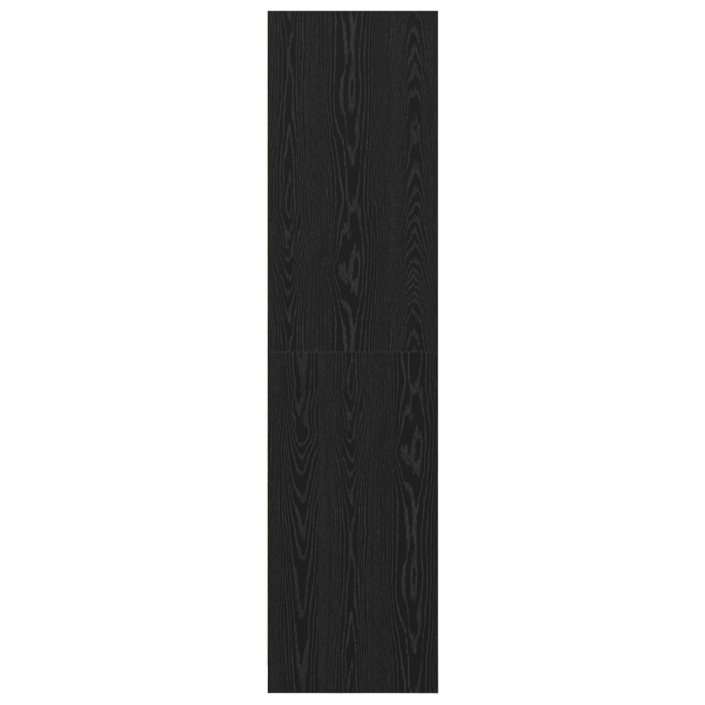 Produktbild för Garderob med hylla Svart Ek 50 x 50 x 200 cm Konstruerat trä