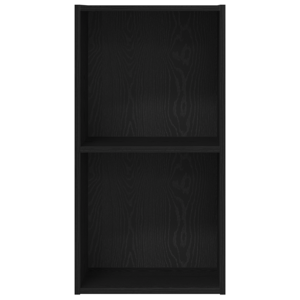 Produktbild för Hyllsystem Svart Ek 40 x 30 x 77 cm Konstruerat trä