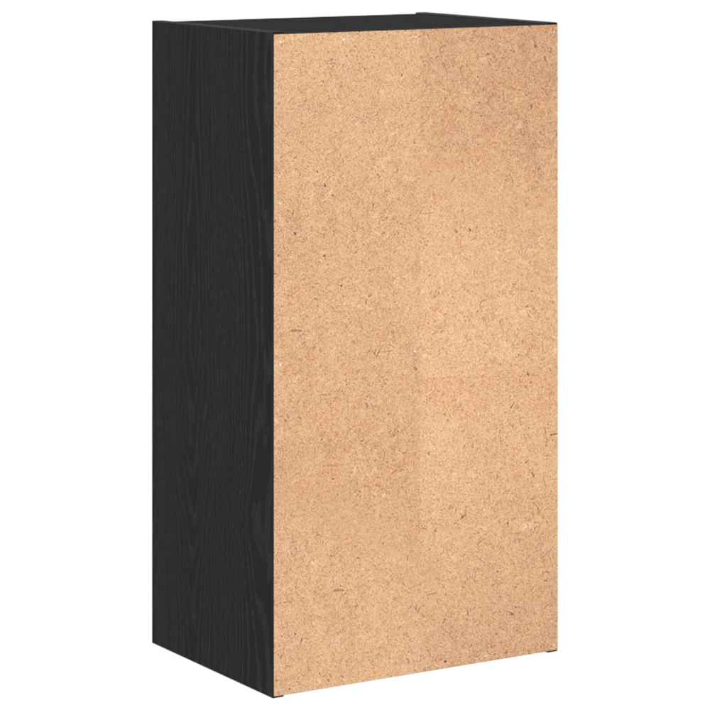 Produktbild för Hyllsystem Svart Ek 40 x 30 x 77 cm Konstruerat trä