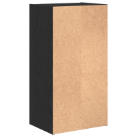 Produktbild för Hyllsystem Svart Ek 40 x 30 x 77 cm Konstruerat trä