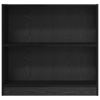 Produktbild för Hyllsystem Svart Ek 80 x 24 x 76 cm Konstruerat trä