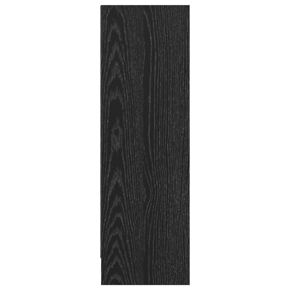 Produktbild för Hyllsystem Svart Ek 80 x 24 x 76 cm Konstruerat trä