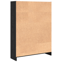 Produktbild för Hyllsystem Svart Ek 80 x 24 x 109 cm Konstruerat trä