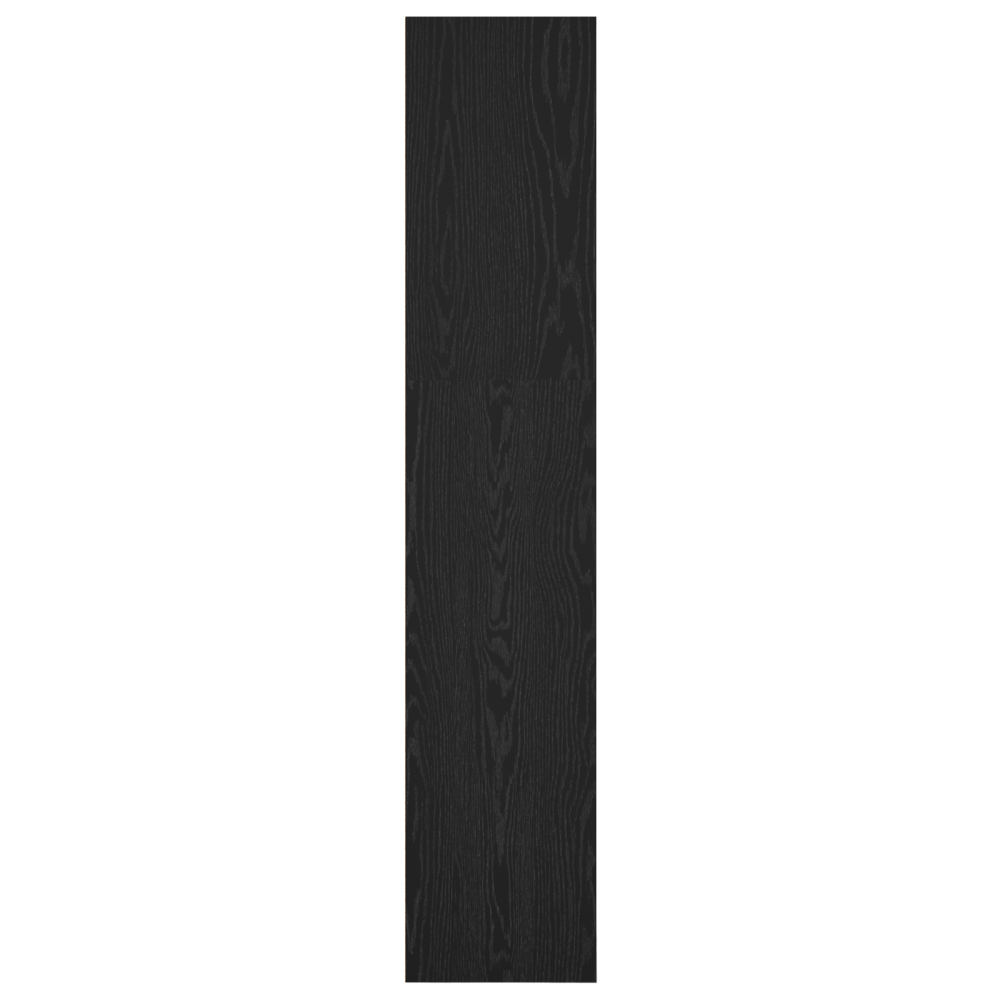 Produktbild för Hyllsystem Svart Ek 40 x 30 x 152 cm Konstruerat trä
