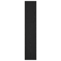 Produktbild för Hyllsystem Svart Ek 40 x 30 x 152 cm Konstruerat trä
