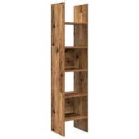 Produktbild för Bokskåp Gammalt trä 40 x 35 x 180 cm Konstruerat trä