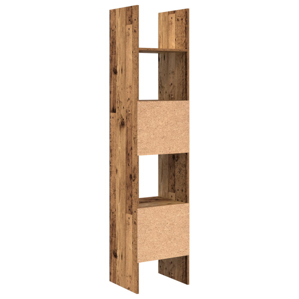Produktbild för Bokskåp Gammalt trä 40 x 35 x 180 cm Konstruerat trä