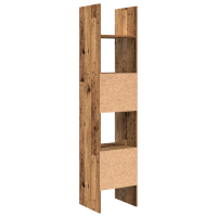 Produktbild för Bokskåp Gammalt trä 40 x 35 x 180 cm Konstruerat trä