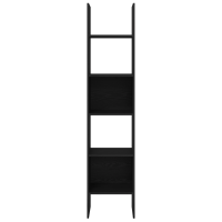Produktbild för Bokskåp Svart Ek 40 x 35 x 180 cm Konstruerat trä