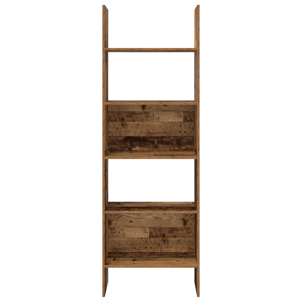 Produktbild för Bokskåp Gammalt trä 60 x 35 x 180 cm Konstruerat trä