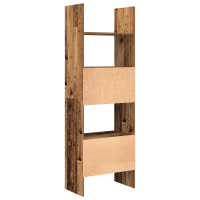 Produktbild för Bokskåp Gammalt trä 60 x 35 x 180 cm Konstruerat trä