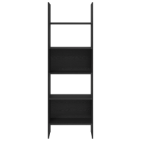 Produktbild för Bokskåp Svart Ek 60 x 35 x 180 cm Konstruerat trä