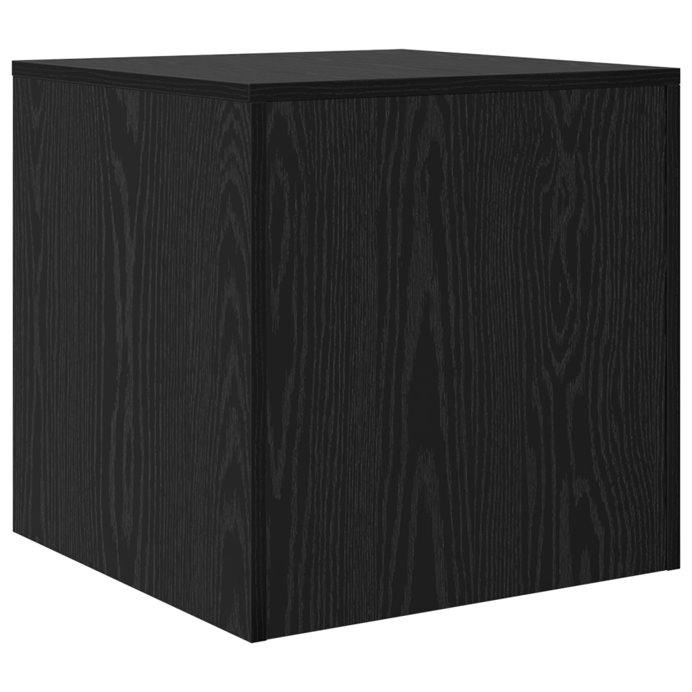 Produktbild för Kaffeebord 3 pcs Svart Ek Konstruerat trä