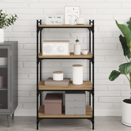 vidaXL Bokhylla Bräda 4 pcs Brun 60 x 40 x 1,5 cm Konstruerat trä